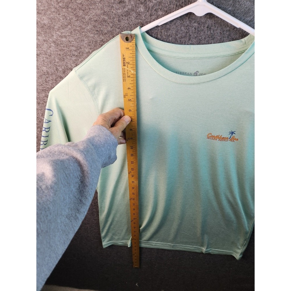 Caribbean Joe Island Supply Co. Long Sleeve T Shirt Mens M Beer Island Time - Picture 7 of 12